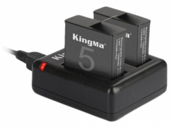 large KINGMA CHARGER BATTERY CAMERA GOPRO 5 2 SLOT balidiveshop 4